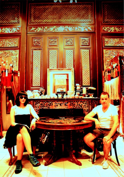 Matt n Rebecca relaxing